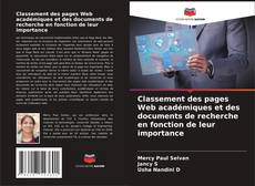 Buchcover von Classement des pages Web académiques et des documents de recherche en fonction de leur importance