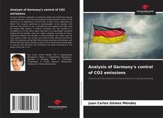 Buchcover von Analysis of Germany's control of CO2 emissions