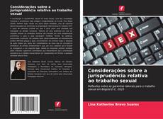 Buchcover von Considerações sobre a jurisprudência relativa ao trabalho sexual