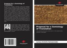 Couverture de Proposal for a Semiology of Translation