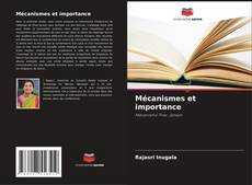 Mécanismes et importance kitap kapağı