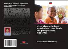 Bookcover of Littérature ethnique américaine : une étude des perspectives modernes