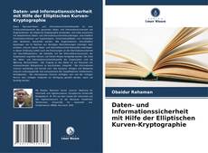 Capa do livro de Daten- und Informationssicherheit mit Hilfe der Elliptischen Kurven-Kryptographie 