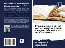 Capa do livro de Субклинический мастит крупного рогатого скота в условиях фермы и его антибиограмма 