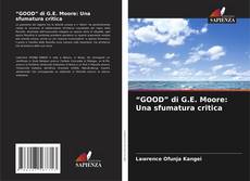 Capa do livro de “GOOD” di G.E. Moore: Una sfumatura critica 