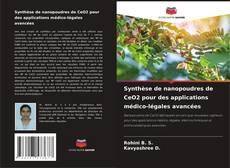 Portada del libro de Synthèse de nanopoudres de CeO2 pour des applications médico-légales avancées