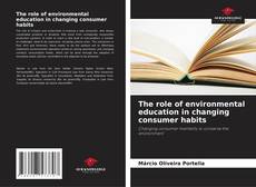 Portada del libro de The role of environmental education in changing consumer habits