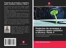 Portada del libro de Projectos de arranque e respetivo apoio científico e técnico. Parte 3