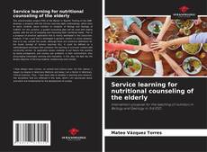 Couverture de Service learning for nutritional counseling of the elderly