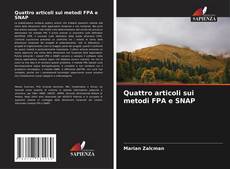 Quattro articoli sui metodi FPA e SNAP kitap kapağı