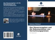 Capa do livro de Das Steuervergehen und die Dokumentation von Verrechnungspreisen 