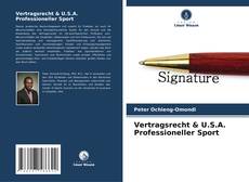 Обложка Vertragsrecht & U.S.A. Professioneller Sport