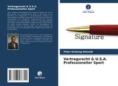 Bookcover of Vertragsrecht & U.S.A. Professioneller Sport