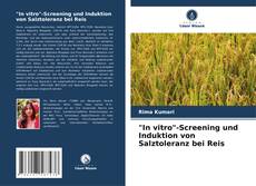 Обложка "In vitro"-Screening und Induktion von Salztoleranz bei Reis