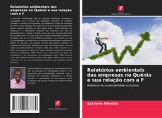 Portada del libro de Relatórios ambientais das empresas no Quénia e sua relação com a F