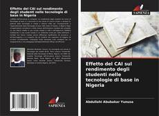 Buchcover von Effetto del CAI sul rendimento degli studenti nelle tecnologie di base in Nigeria