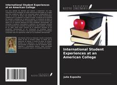 Buchcover von International Student Experiences at an American College