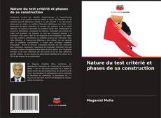 Buchcover von Nature du test critérié et phases de sa construction