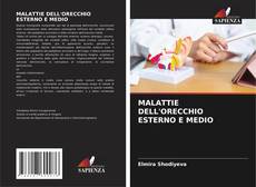 Buchcover von MALATTIE DELL'ORECCHIO ESTERNO E MEDIO