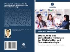 Capa do livro de Strukturelle und semantische Merkmale der Wirtschafts- und Finanzterminologie 