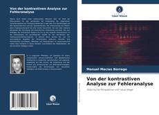 Capa do livro de Von der kontrastiven Analyse zur Fehleranalyse 