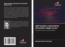 Buchcover von Dall'analisi contrastiva all'analisi degli errori