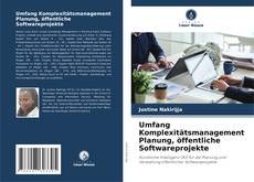 Buchcover von Umfang Komplexitätsmanagement Planung, öffentliche Softwareprojekte