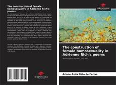 The construction of female homosexuality in Adrienne Rich's poems kitap kapağı