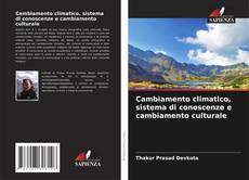 Buchcover von Cambiamento climatico, sistema di conoscenze e cambiamento culturale