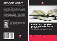 Buchcover von Análise de erros: Visão geral e evolução de uma disciplina