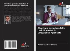Capa do livro de Struttura generica delle tesi di Master in Linguistica Applicata 