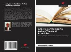 Capa do livro de Analysis of Humberto Ávila's Theory of Principles 