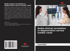 Buchcover von Radio-clinical correlation in degenerative narrow lumbar canal