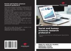 Capa do livro de Social and human sciences research protocol-II 