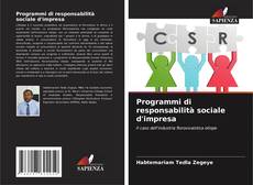 Copertina di Programmi di responsabilità sociale d'impresa
