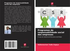 Bookcover of Programas de responsabilidade social das empresas