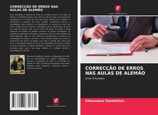 Bookcover of CORRECÇÃO DE ERROS NAS AULAS DE ALEMÃO