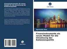 Finanzinstrumente als neues Modell für die Umsetzung der Kohäsionspolitik kitap kapağı