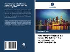 Bookcover of Finanzinstrumente als neues Modell für die Umsetzung der Kohäsionspolitik