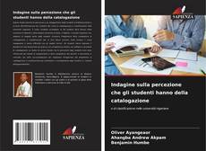 Bookcover of Indagine sulla percezione che gli studenti hanno della catalogazione