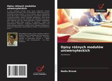 Opisy różnych modułów uniwersyteckich kitap kapağı