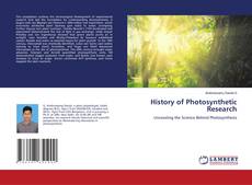 Couverture de History of Photosynthetic Research