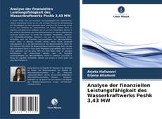 Bookcover of Analyse der finanziellen Leistungsfähigkeit des Wasserkraftwerks Peshk 3,43 MW