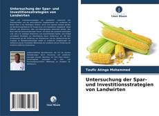 Capa do livro de Untersuchung der Spar- und Investitionsstrategien von Landwirten 