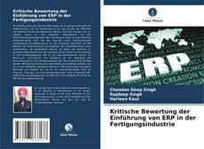 Buchcover von Kritische Bewertung der Einführung von ERP in der Fertigungsindustrie