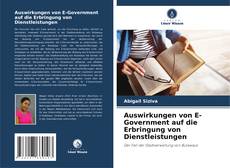 Buchcover von Auswirkungen von E-Government auf die Erbringung von Dienstleistungen