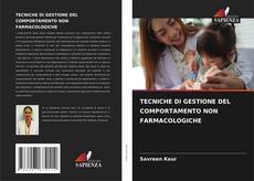 TECNICHE DI GESTIONE DEL COMPORTAMENTO NON FARMACOLOGICHE kitap kapağı