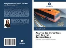 Bookcover of Analyse des Vorschlags zum Bau von Buskorridoren