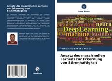 Bookcover of Ansatz des maschinellen Lernens zur Erkennung von Stimmhaftigkeit