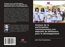 Portada del libro de Analyse de la participation communautaire aux objectifs du Millénaire pour le développement